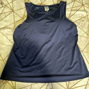 Lands' End Blue Tank Top Performance Style